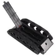 Rc Tank Robot Tank Car Chassis Kit Rubber Track Crawler For 130 Motor Diy2452