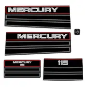 Fits Mercury 115hp Outboard Engine Kit 1994-1995 Boat Motor Decals Stickers 90