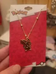 Pokemon Pikachu Necklace & Eevee/Pikachu Bracelet Set