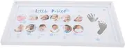 Handprint Footprint Kit Baby Monthly Milestone Frame Photo Board Baby Ornament Growth Photo Frame Decor
