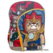 Lego Chima School Backpack Laval, Razar, Worriz & Cragger with 2 Compartments