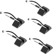 GRADENEVE Practical 5pcs Black Gel Pens Chain Counter Desk Stationery Anti-theft Office Pens Adhesive Base Save Time
