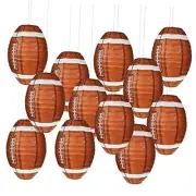 12 Inches Football Paper Lanterns Football Hanging Decoration Sports Ball