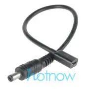 Micro USB Female Socket to DC5.5x2.1mm Male Plug DC Power Adapter Cable Cord