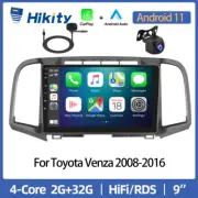 2+32G 9'' Android Car Stereo Radio CarPlay GPS For Toyota Venza 2008-16 +Cam+MIC (for: Toyota)