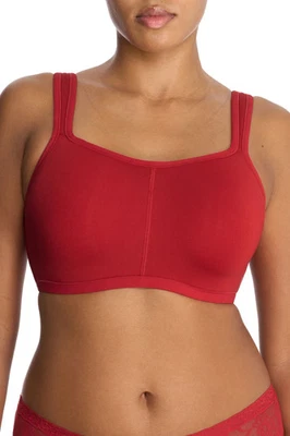 Natori E3144 Women's Yogi Sports Bra in Red Size 34C
