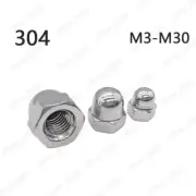 304 Stainless Steel Hex Cap Nuts Hex Acorn Nut M3 M4 M5 M6 M8 M10 M12 M14 M30