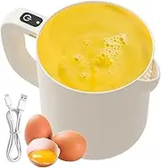 Electric Mixer - Rice Washing Bowl Electric Beater - Rechargeable Portable Machine 1 L Blender, Mixing Bowl Filter Kitchen Accessories for Cooking Baking