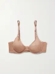 [COSABELLA] COSABELLA - Soiré Confidence Mesh Underwired Soft-cup Bra - Sand - 32B 32 B Neutrals