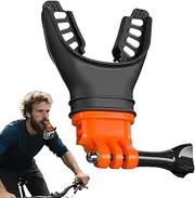 Camera Backpack Clip - Camera Bag Clip - Multi-Angle Lightweight Silicone Mouthpiece for Snorkeling Live Streaming Sports Recording Overhead Filming Rock Climbing Surfing