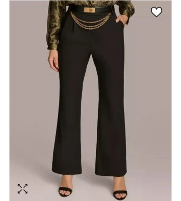 Donna Karan New YorkWomen's Chain Belt Pants Size 14