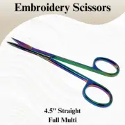 Micro Scissors 4.5" Straight Embroidery, Sewing & Thread Cutting Sharp Tips