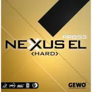 Gewo Nexxus EL Pro 53 Hard Table Tennis & Ping Pong Rubber, Pick Color/Thickness