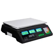 Ozoffer Kitchen Digital Electronic Scale 40KG Commercial Shop Weight Scales Food Black/White (Black)