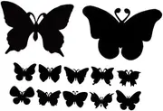 HOODANCOS 12pcs Butterfly Scratch Paper Kit for DIY Decorative Scratch Cards Fun Art Craft Set for Parties Classrooms and Creative Activities