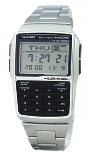 Casio Databank Calculator Steel DBC-32D-1ADF Steel Stainless Steel Mens Watch