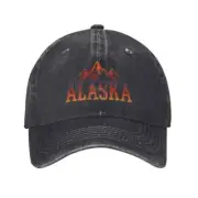 Alaska Colorado Mountains Baseball Caps Washed USA Snapback Men Women Hats