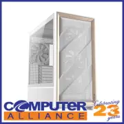 Antec FLUX-WH White Mid Tower Case with Birch Trim
