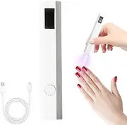 Hand Held UV Light for Nails, Hand Held UV Light for Gel Nails,Small Rechargeable LED Light - 2 Timers Hand Glue Dryer, Professional Cordless Lamp for Nail Art