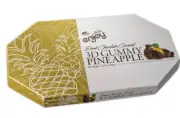 Delicious 3D Dark Chocolate Covered Gummy Pineapple Excellent quality Perfect fo
