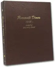 Dansco US Roosevelt Dime Coin Album 1946 - 2023 with Proof #8125