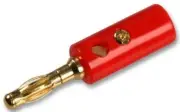 STRAIGHT 4MM Banana PLUG, RED, CABLE, Banana Test Connectors PE000038