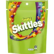 Skittles Sours Chewy Lollies Party Share Bag 200g