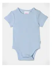 [Sprout] Essential Plain Rib Bodysuit in Blue
