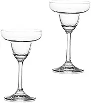 OKUMEYR 2pcs Stylish Glass Goblets Restaurant Margarita Cups Lasting Material Versatile for Self-use