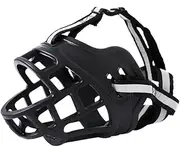 6 Sizes Adjustable Pet Dog No Bite Silicone Basket Muzzle Cage Mouth Mesh Cover