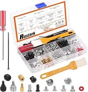 293Pcs Computer Screws Assortment Kit Motherboard Standoffs Screws Set PC Screws Kit for Universal Motherboard Hard Drive Computer Case Laptop Case Repair DIY Installation