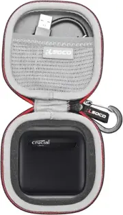RLSOCO Hard Case for Crucial X10 Pro/X9/X9 Pro/X6 4TB/2TB/1TB/500GB Portable Ssd