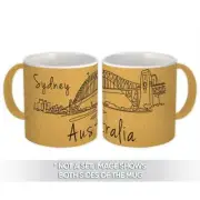 Gift Mug : SYDNEY AUSTRALIA Australian Aussie Flag Victoria Bridge Country