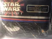 Vintage Star Wars 3 Pc Twin Sheet Set Episode 1 Phantom Menace Naboo Starfighter