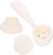 FOMIYES Abs Material Face Brush Set Soft Artificial Fiber Facial Cleansing Tool Deep Cleansing Brush Holder