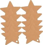 jojofuny 100pcs Star Tags Blank Star Shaped Paper Present Labels for DIY Crafts Party Favors Wedding Decor Durable Build for Versatile Applications