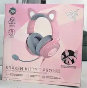 Razer Kraken Kitty V2 Pro Wired RGB Headset with Interchangeable Ears (Quartz)