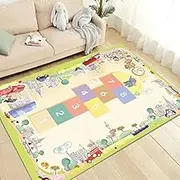 Carpets, Hopscotch Rainbow Numbers Activity Area Rug for Children's Classroom Or Home Learning Mat, Kids Room Or Playroom Carpet (Color : D, Size : 140cm*200cm)