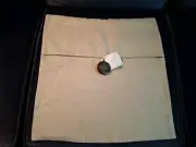 NWT Pottery Barn Square Beige Pillow Cover Button Linen 18X18"