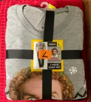 ELF Movie OMG IT'S SANTA 2 Pc SLEEP SET Mens SIZE L NWT