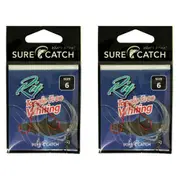 2x Surecatch Tangle Free Whiting Rig Hooks Size 6