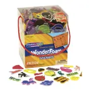 Wonderfoam Self-Adhesive Whimsical Assorted Shape Foam Sticker, Assorted Size, A