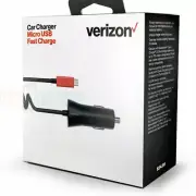OEM Verizon LOGO Micro-USB Fast Car Charger for Samsung Motorola LG HTC Tablets