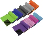 PAMINGONO Microfiber Towel 9 Pack Sports Towel Set with Clip for Gym Workout Hiking