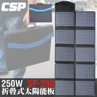 在飛比找PChome24h購物優惠-【CSP】太陽能板 12V250W 可摺疊 露營 電池充電 