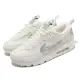 【NIKE 耐吉】休閒鞋 Wmns Air Max 90 Futura 女鞋 白 銀 氣墊 拼接 銀勾(FB1877-110)