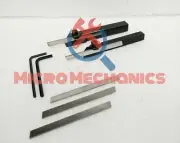 COMBO OF MINI LATHE PARTING CUT OFF TOOL HOLDER 10MM & 8MM SHANK + 5x HSS Blade