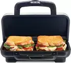 Deluxe Hot Sandwich Maker with Easy-Clean Durable Pfas-Free Nonstick Ceramic Pla