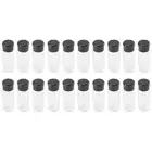 20Pcs/Set 100Ml Spice Salt Pepper Shakers Black Seasoning Jar Can Pepper7924