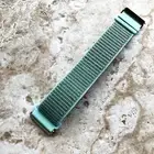 Marine Green Sports Hook and Loop Adjustable Nylon Band Strap for Fitbit Versa